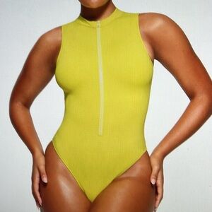 SKIMS Yellow One Piece Swimsuit